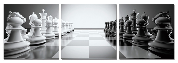 Ready for chess Mounted Art Print