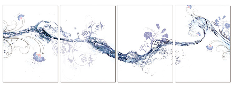 Τοποθετημένη εκτύπωση έργου τέχνης Water abstraction
