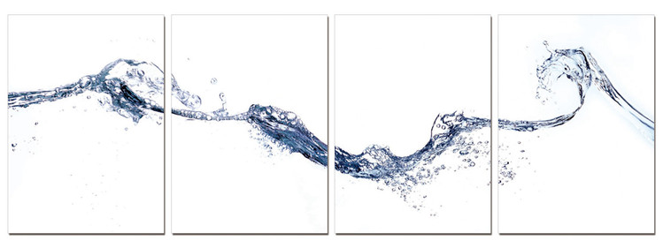 Τοποθετημένη εκτύπωση έργου τέχνης Abstraction of water