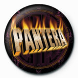 Badge PANTERA - flaming
