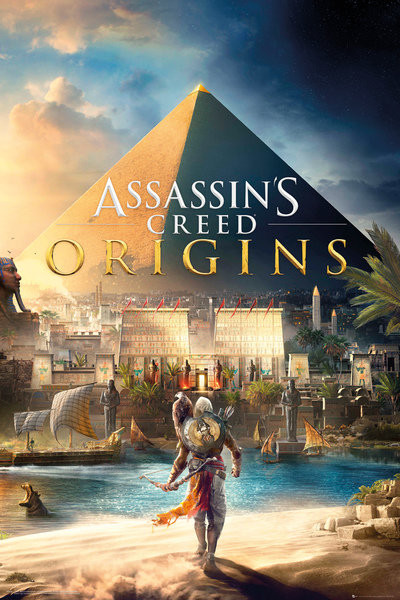 Poster Assassins Creed: Origins Cover Wall Art 3+1 FREE