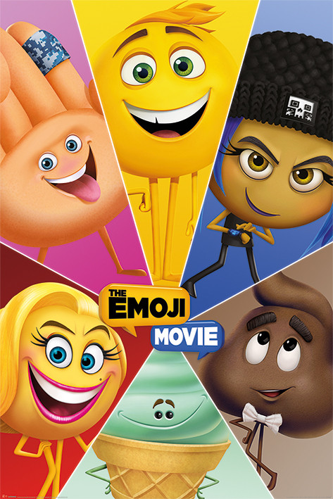 Плакат The Emoji Movie - Star Characters