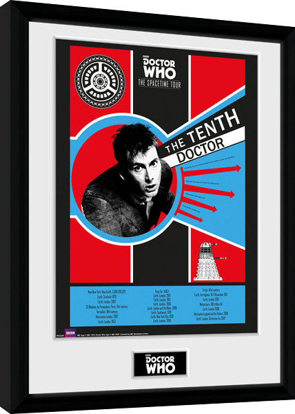 Κορνιζαρισμένη αφίσα Doctor Who - Spacetime Tour 10th Doctor