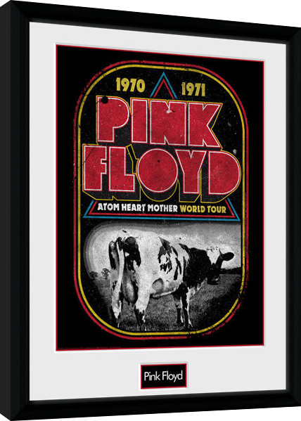 Κορνιζαρισμένη αφίσα Pink Floyd - Atom Heart World Tour