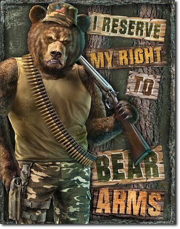 Μεταλλική πινακίδα Right to Bear Arms