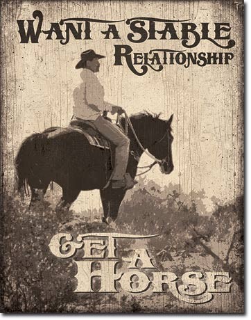 Metal sign Stable Relationship