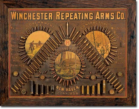 Metallikyltti Winchester - Repeating Arms