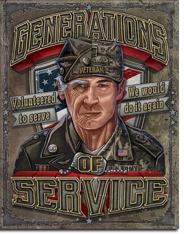 Μεταλλική πινακίδα Generations of Service