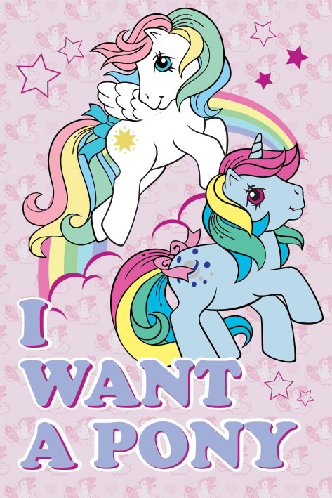 Плакат My Little Pony Retro - I Want A Pony