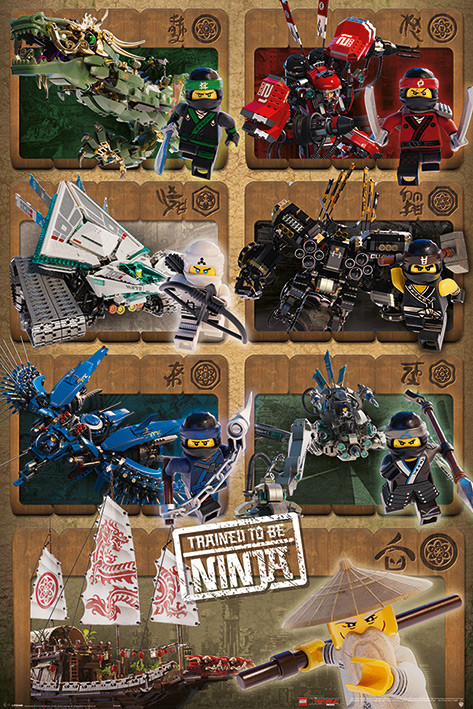 Плакат Lego Ninjago Movie - Ninjas and Mechs