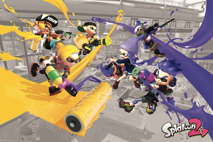 Плакат Splatoon 2 - Paint Battle
