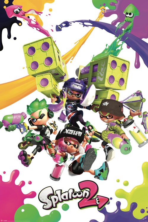 Плакат Splatoon 2 - Colour Splats