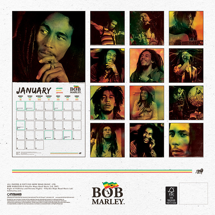 Bob Marley - Wall Calendars 2024 | Buy at Europosters