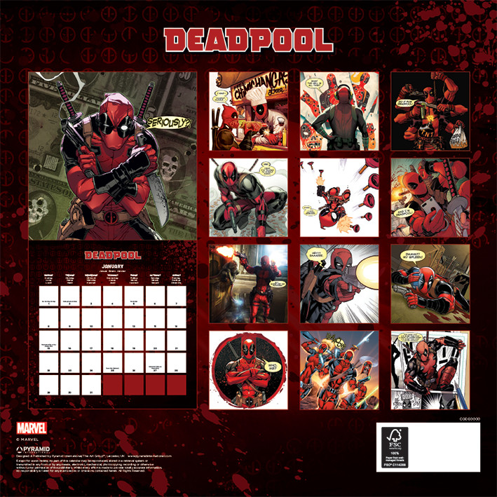 deadpool-wall-calendars-2024-buy-at-abposters-com