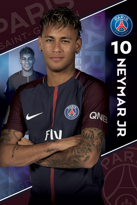Poster PSG - Neymar 17/18