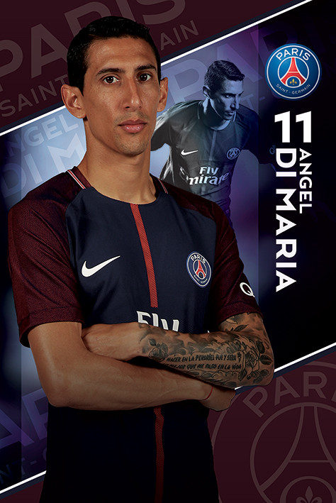 Плакат PSG - Di Maria 17/18