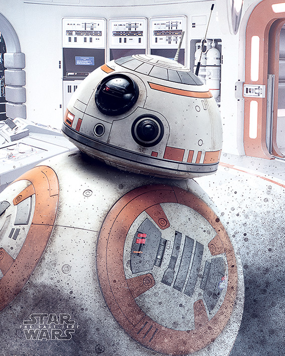 Плакат Star Wars The Last Jedi - BB-8 Peek