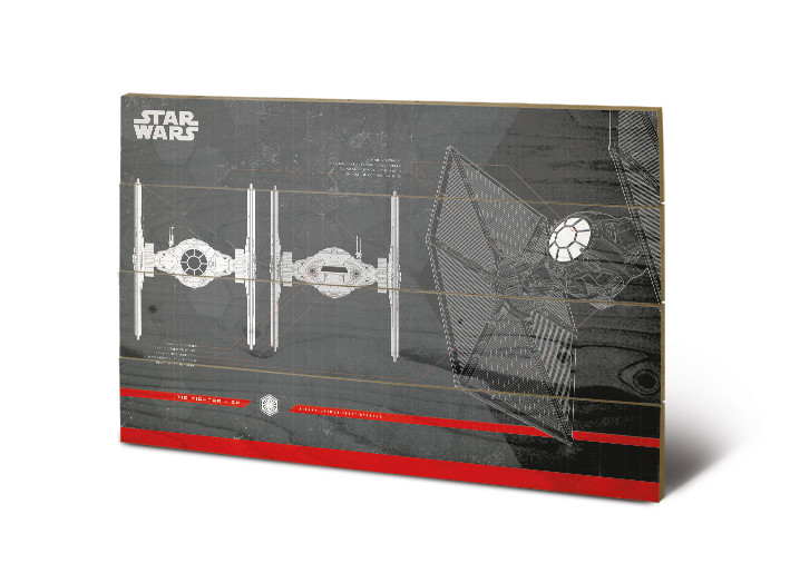 Ξύλινη τέχνη Star Wars: Die letzten Jedi - Tie Fighter Plans