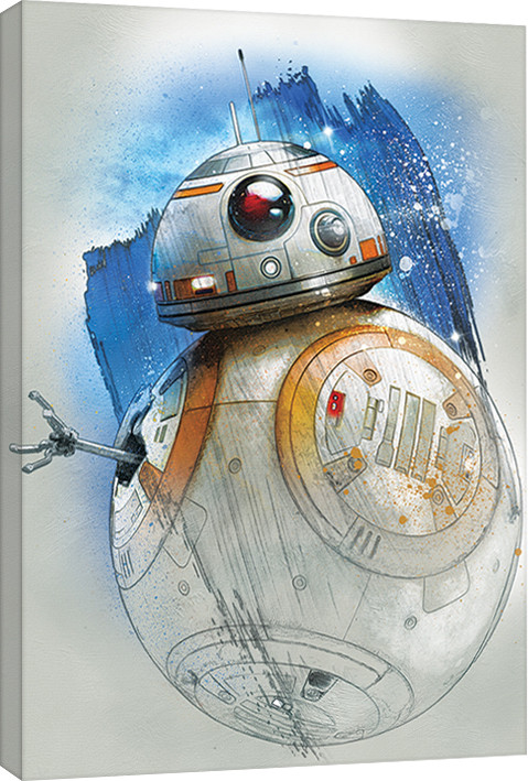 Принти на полотні Star Wars The Last Jedi - BB-8 Brushstroke