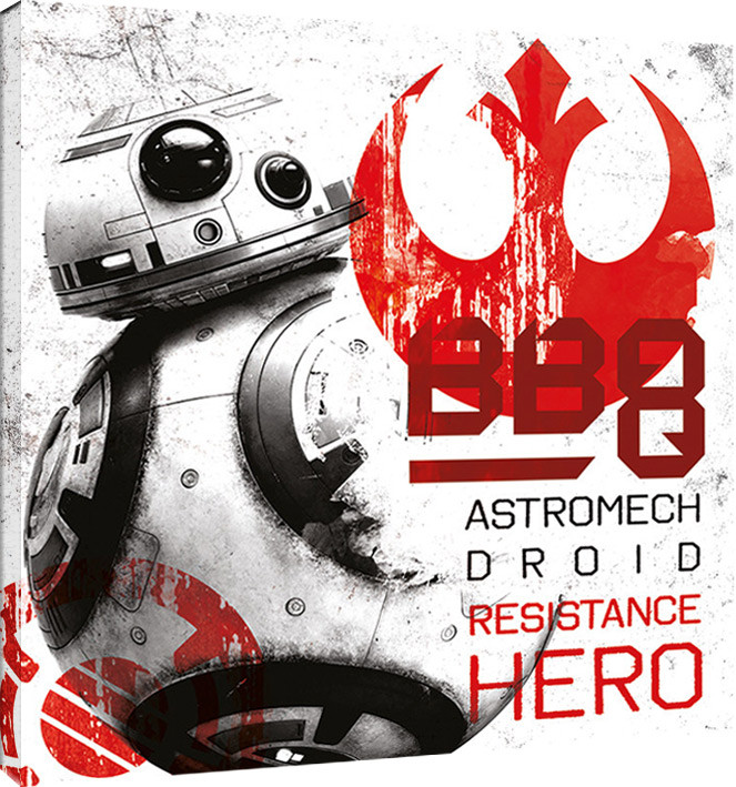 Принти на полотні Star Wars The Last Jedi - BB-8 Resistance Hero