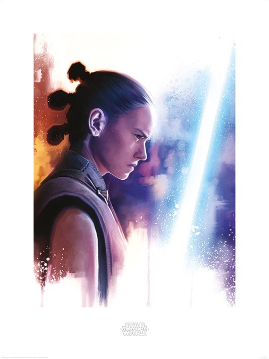 Star Wars The Last Jedi - Rey Lightsaber Paint Картина