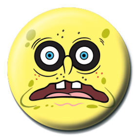 Badge SPONGEBOB - black eyes
