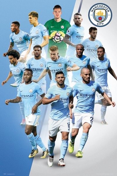 Плакат Manchester City - Players 17/18
