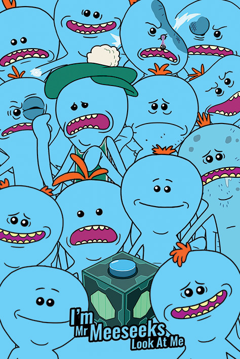 Плакат Rick and Morty - Mr. Meeseeks