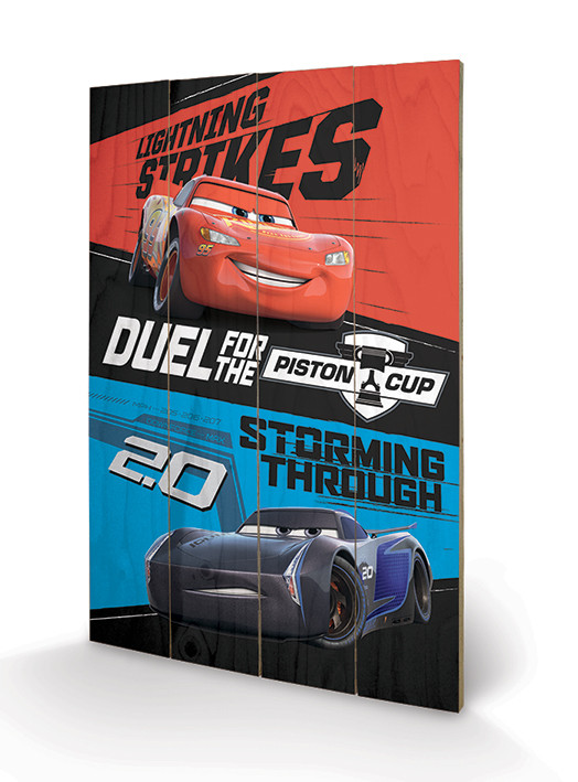 Ξύλινη τέχνη Cars 3 - Duel For The Piston Cup