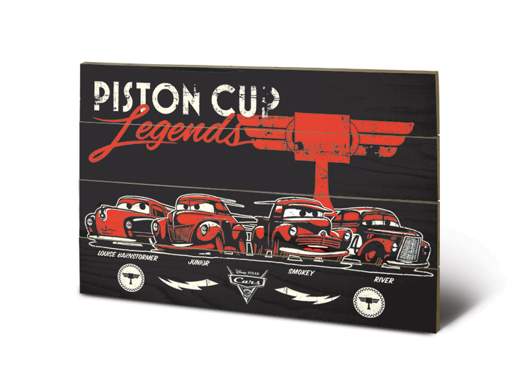 Ξύλινη τέχνη Cars 3 - Piston Cup Legends