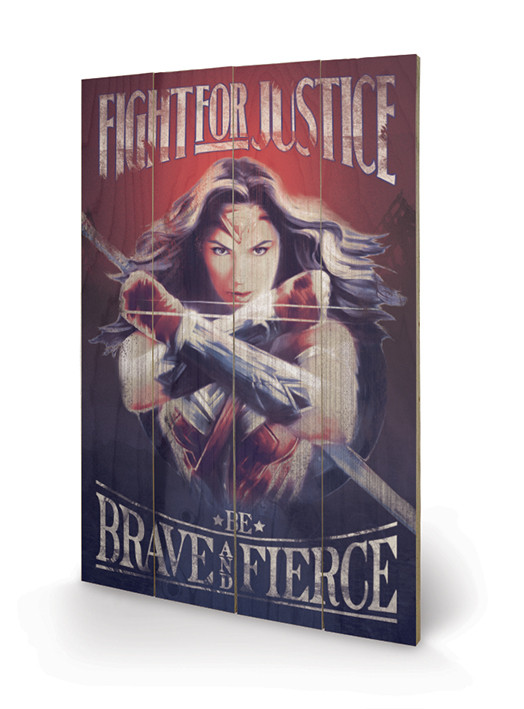 Ξύλινη τέχνη Wonder Woman - Fight For Justice
