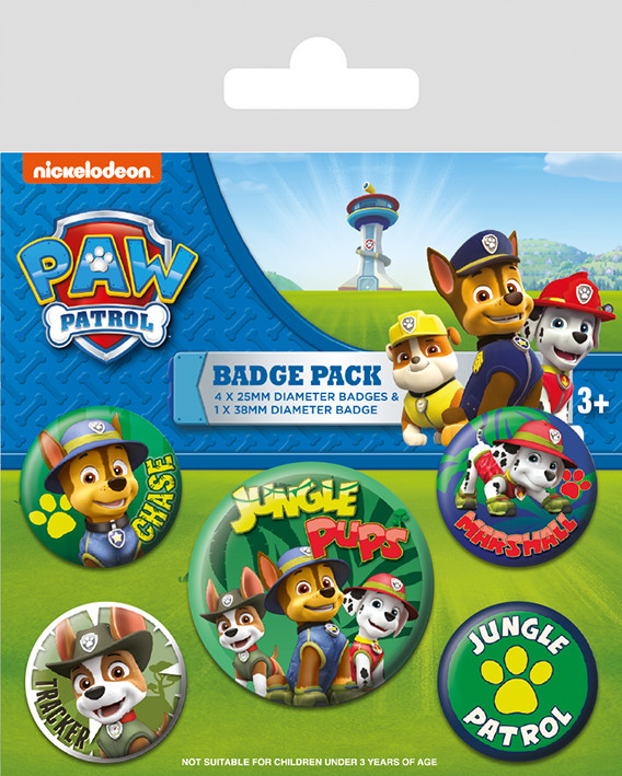 Badge set Paw Patrol - Jungle