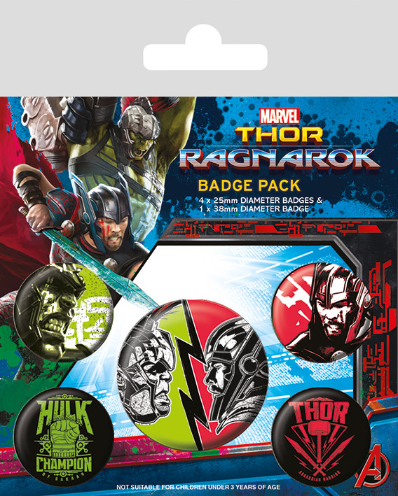 Badge set Thor Ragnarok