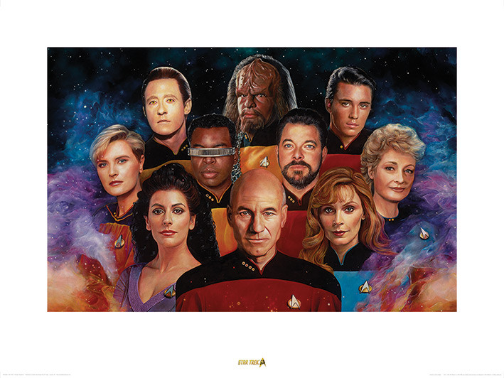 Art Print Star Trek - The Next Generation - 50th Anniversary