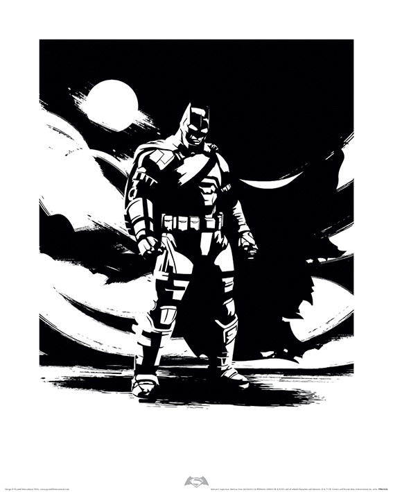 Art Print Batman V Superman - Batman Noir