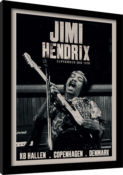 Framed Poster Jimi Hendrix - Copenhagen