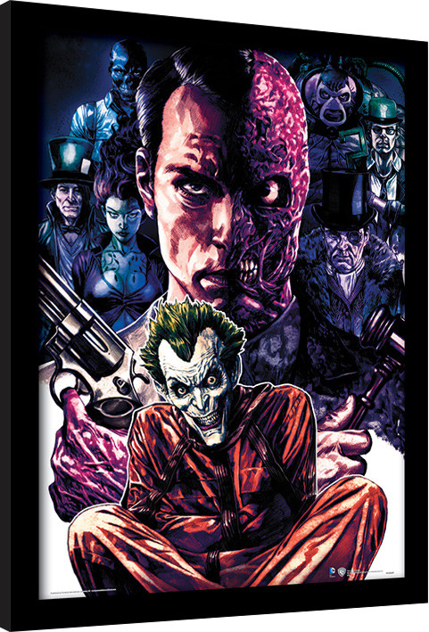 Poster emoldurado DC Comics - Criminally Insane