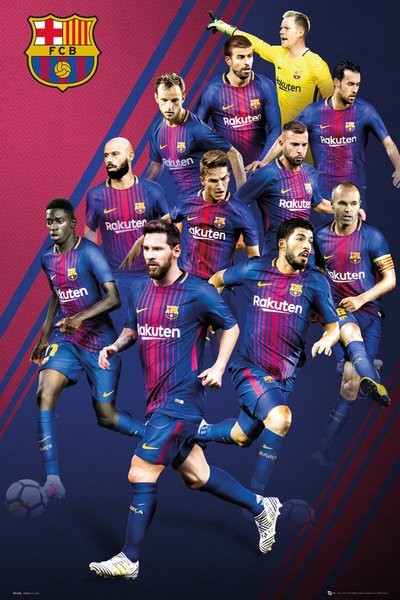 Плакат Barcelona - Players 17-18