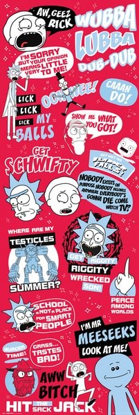 Poster Rick and Morty - Quotes