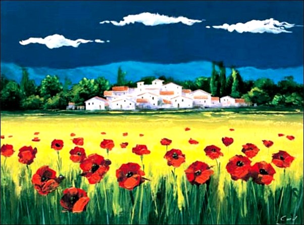 Carol - paese di papaveri Картина