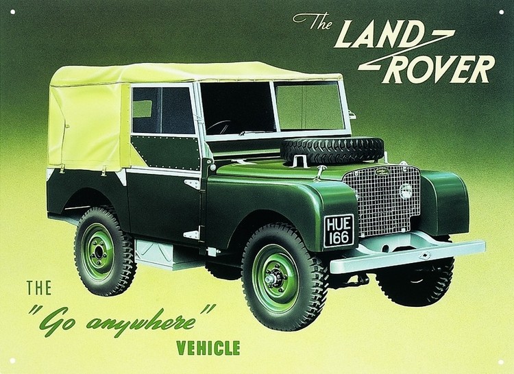Μεταλλική πινακίδα LAND ROVER SERIES 1