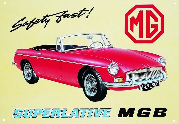 Metallikyltti MGB