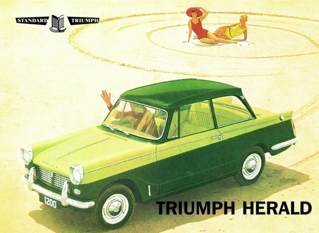Metallikyltti Triumph herald