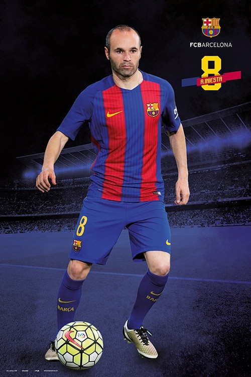 Αφίσα Barcelona 2016/2017 - Andrés Iniesta