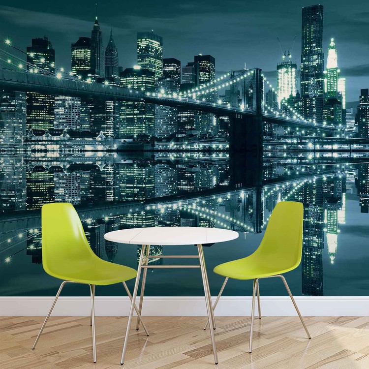 Ταπετσαρία New York  Skyline Brooklyn Bridge