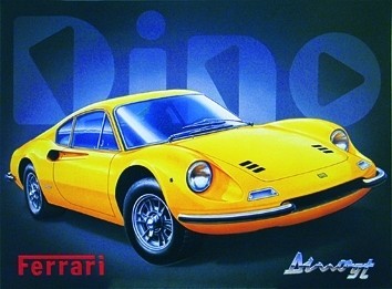 Metallikyltti FERRARI DINO