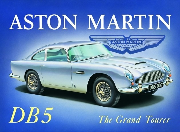 Metallikyltti ASTON MARTIN DB5