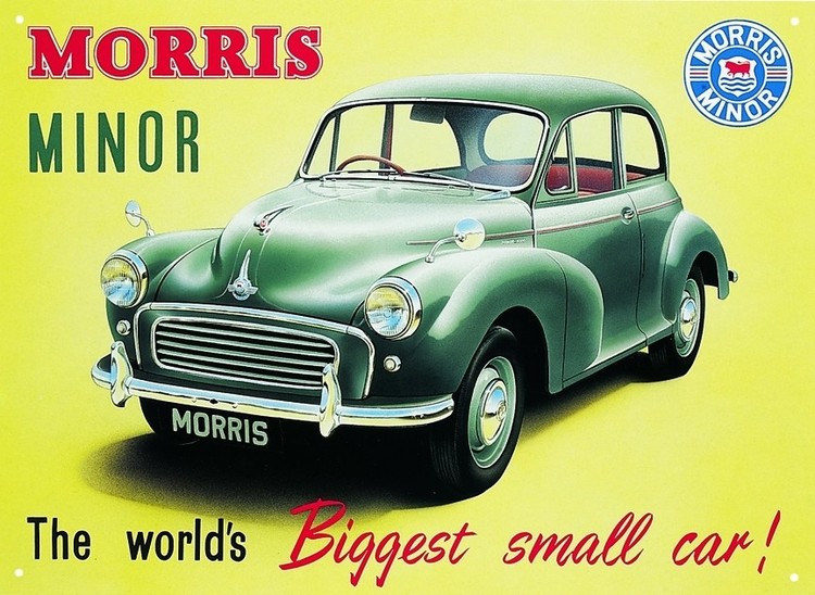 Metallikyltti Morris minor 1000