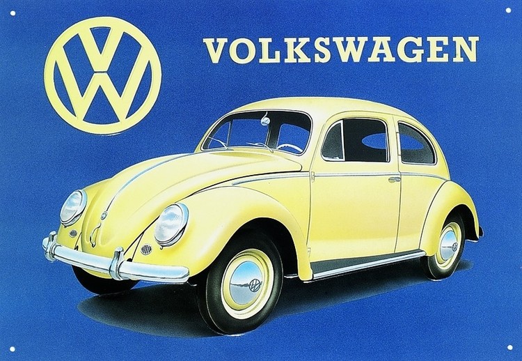 Metal sign VW BEETLE