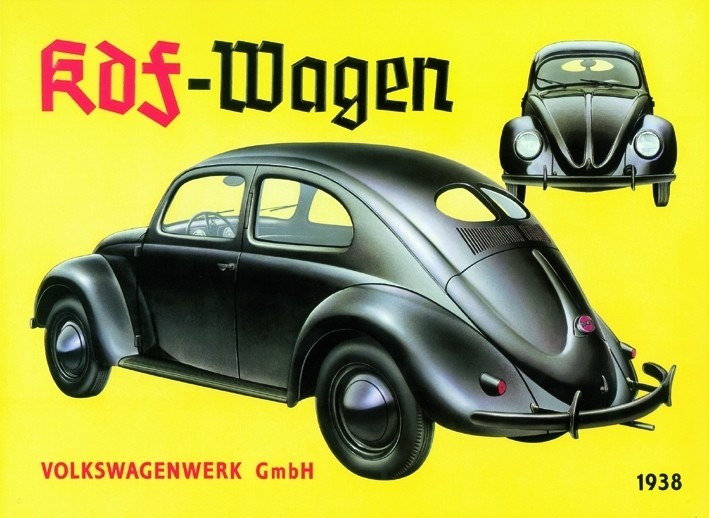 Μεταλλική πινακίδα KDF VOLKSWAGENWERK 1938